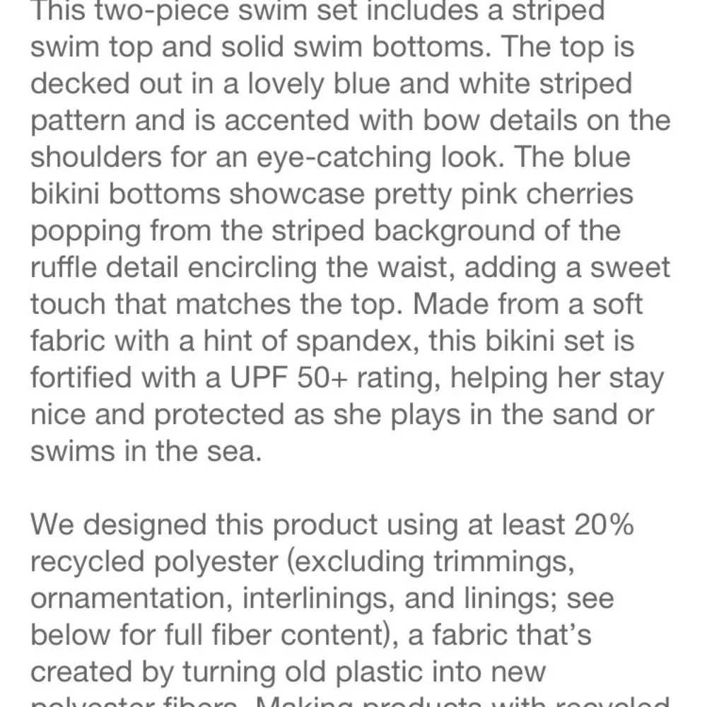 Cat & jack 2020 m swim bikini blue cherry stripe